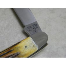 Case XX Stainless USA 2 Dot (1978) Gen. Stag SSP Red Etch Muskrat Knife Case XX Stainless USA 2 Dot (1978) Gen. Stag SSP Red Etch Muskrat Knife
