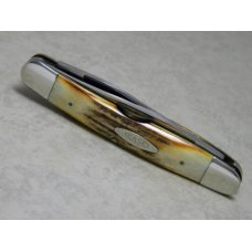 Case XX Stainless USA 2 Dot (1978) Gen. Stag SSP Red Etch Muskrat Knife Case XX Stainless USA 2 Dot (1978) Gen. Stag SSP Red Etch Muskrat Knife