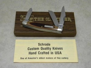 Schrade NY USA 34OT Delrin Middleman Stockman Knife in Box