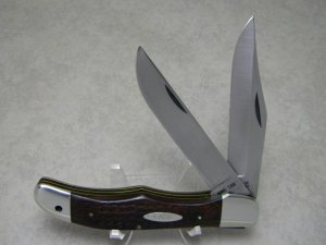 Case XX Stainless USA 4 Dot (1976) Laminated Wood 6265 SAB Folding Hunter Knife