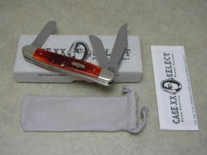 Case XX Select USA 1998 Red Bone 6347 SS Stockman Knife in Box