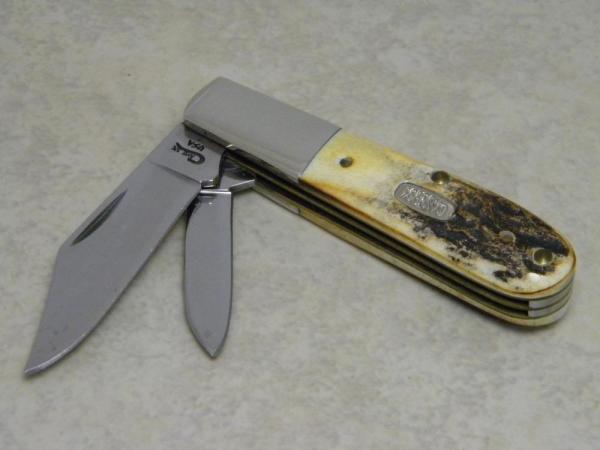 Case XX USA 1 Dot (1999) Stag 52009 1/2 SS Barlow Knife Case XX USA 1 Dot (1999) Stag 52009 1/2 SS Barlow Knife