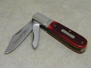 Heritage Schrade + NY USA Red Bone 2661 Everlastingly Sharp Barlow Knife c.1984