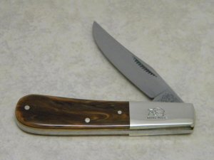 Bulldog Brand Hammer Forged Solingen Germany Celluloid 1 Blade Barlow Knife