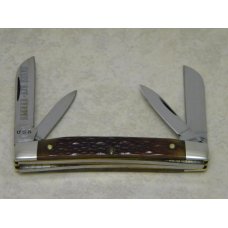 Battle Axe Brand USA (Made by Queen Cutlery) Bone 4 Blade Congress Knife Battle Axe Brand USA (Made by Queen Cutlery) Bone 4 Blade Congress Knife