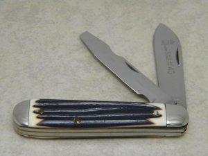 Queen Steel #40 Q76 Imitation Winterbottom Bone Electrician's Knife c.1976