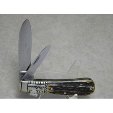 Bulldog Brand Solingen Germany 1986 Stag Bright Leaf North Carolina Tobacco Barlow Knife Bulldog Brand Solingen Germany 1986 Stag Bright Leaf North Carolina Tobacco Barlow Knife