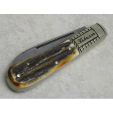 Bulldog Brand Solingen Germany 1986 Stag Bright Leaf North Carolina Tobacco Barlow Knife Bulldog Brand Solingen Germany 1986 Stag Bright Leaf North Carolina Tobacco Barlow Knife