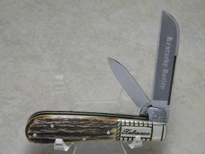Bulldog Brand Solingen Germany 1986 Stag Kentucky Burley Tobacco Barlow Knife