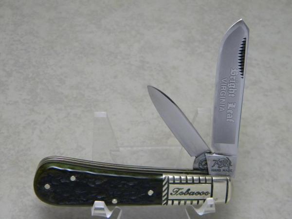 Bulldog Brand Solingen Germany 1986 Green Bone Bright Leaf Virginia Tobacco Barlow Knife Bulldog Brand Solingen Germany 1986 Green Bone Bright Leaf Virginia Tobacco Barlow Knife