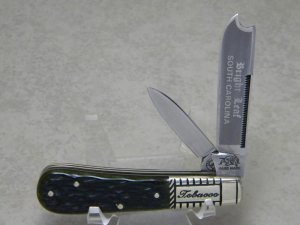 Bulldog Brand Solingen Germany 1986 Green Bone Bright Leaf South Carolina Tobacco Razor Barlow Knife