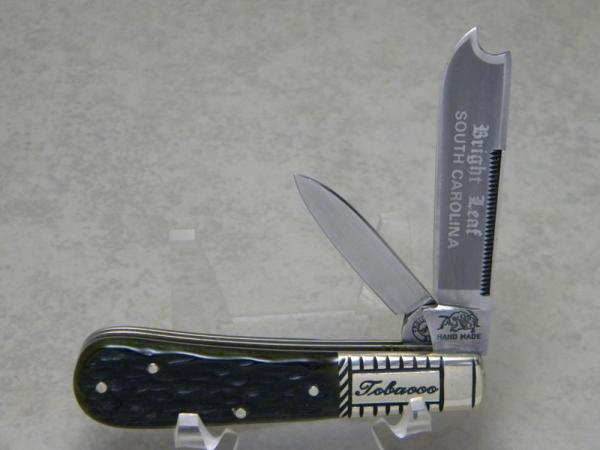Bulldog Brand Solingen Germany 1986 Green Bone Bright Leaf South Carolina Tobacco Razor Barlow Knife Bulldog Brand Solingen Germany 1986 Green Bone Bright Leaf South Carolina Tobacco Razor Barlow Knife