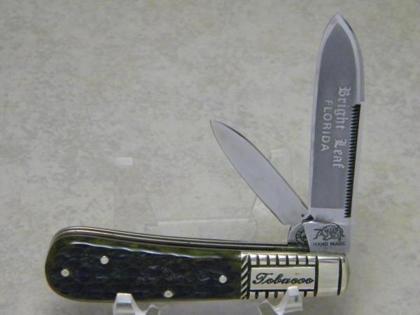 Bulldog Brand Solingen Germany 1986 Green Bone Bright Leaf Florida Tobacco Barlow Knife Bulldog Brand Solingen Germany 1986 Green Bone Bright Leaf Florida Tobacco Barlow Knife