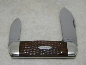 Case XX USA 8 Dot (1972) Laminated Wood 6250 Elephant Toe Knife