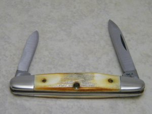 Case XX SS USA 5 Dot (1985) Stag 05263 Eisenhower Pen Knife