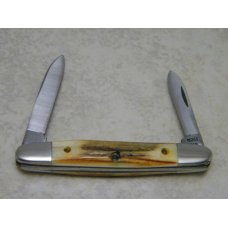 Case XX SS USA 5 Dot (1985) Stag 05263 Eisenhower Pen Knife Case XX SS USA 5 Dot (1985) Stag 05263 Eisenhower Pen Knife