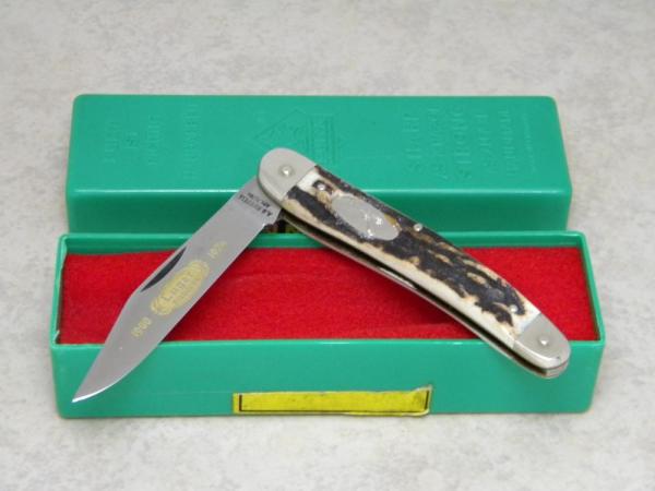 Puma Germany Stainless A.G. Russel 1974 Luger Pistole 08 Stag Pocket Knife in Box Puma Germany Stainless A.G. Russel 1974 Luger Pistole 08 Stag Pocket Knife in Box