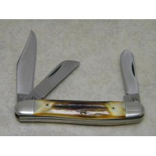 Case XX Stainless USA 2 Dot (1978) Stag 5347 HP SSP Red Etch Stockman Knife Case XX Stainless USA 2 Dot (1978) Stag 5347 HP SSP Red Etch Stockman Knife