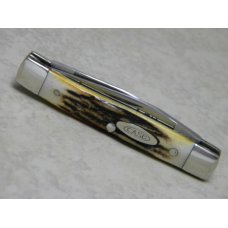 Case XX Stainless USA 3 Dot (1977) Stag 52033 SSP Blue Scroll Pen Knife Case XX Stainless USA 3 Dot (1977) Stag 52033 SSP Blue Scroll Pen Knife
