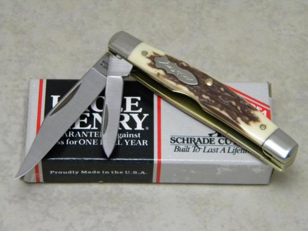 Schrade + USA 833UH Uncle Henry Staglon Prairie Jack Knife in Box Schrade + USA 833UH Uncle Henry Staglon Prairie Jack Knife in Box