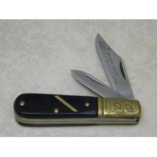 Schrade G.D.B.I. USA Black Saw Cut Delrin Grand Dad's Old Timer Barlow Knife in Box Schrade G.D.B.I. USA Black Saw Cut Delrin Grand Dad's Old Timer Barlow Knife in Box