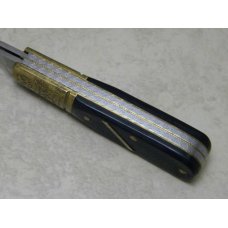 Schrade G.D.B.I. USA Black Saw Cut Delrin Grand Dad's Old Timer Barlow Knife in Box Schrade G.D.B.I. USA Black Saw Cut Delrin Grand Dad's Old Timer Barlow Knife in Box