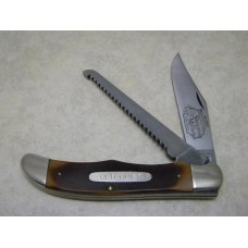 Schrade USA 225OT Old Timer Delrin Son of a Gun Saw Folding Hunter Knife & Pouch in Box