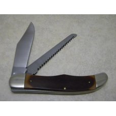 Schrade USA 225OT Old Timer Delrin Son of a Gun Saw Folding Hunter Knife & Pouch in Box
