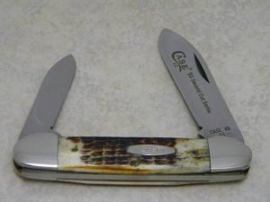 Case XX SS USA 7 Dot (1983) Second Cut Stag 52131 Canoe Knife
