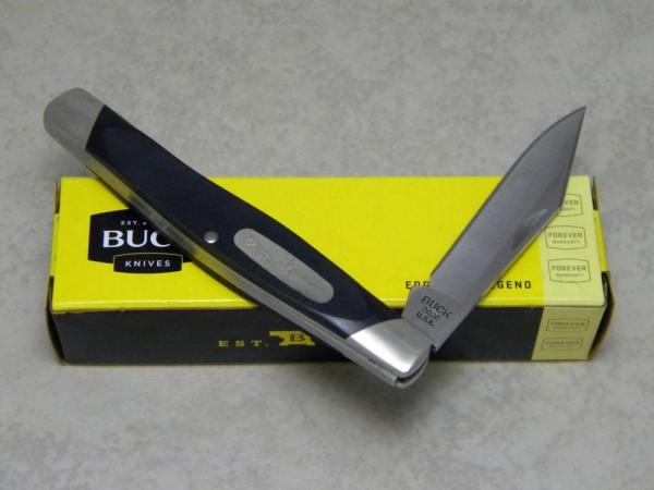 Buck 302 USA Black Solitaire Single Blade Knife in Box c.2015 Buck 302 USA Black Solitaire Single Blade Knife in Box c.2015