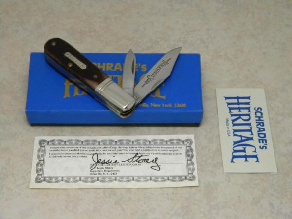 Heritage Schrade + NY USA Bone 2661 Everlastingly Sharp Barlow Knife in Box c.1984 Heritage Schrade + NY USA Bone 2661 Everlastingly Sharp Barlow Knife in Box c.1984