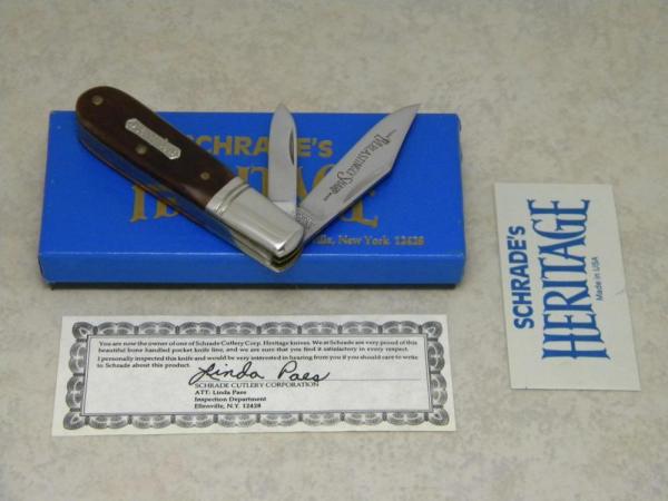 Heritage Schrade + NY USA Bone 2661 Everlastingly Sharp Barlow Knife in Box c.1985 Heritage Schrade + NY USA Bone 2661 Everlastingly Sharp Barlow Knife in Box c.1985
