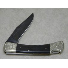 Weidmannsheil Germany Rosewood Boars Head Shield 512 Damascus Scrolled Large Lockback Knife in Box Weidmannsheil Germany Rosewood Boars Head Shield 512 Damascus Scrolled Large Lockback Knife in Box