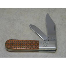 Case XX USA 2006 Basket Weave Bone 62009 1/2 SS Barlow Knife in Box Case XX USA 2006 Basket Weave Bone 62009 1/2 SS Barlow Knife in Box