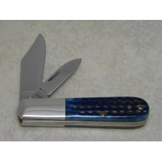 Case XX USA 1 Dot (1999) Pocket Worn Navy Blue Bone 62009 1/2 SS Barlow Knife in Box Case XX USA 1 Dot (1999) Pocket Worn Navy Blue Bone 62009 1/2 SS Barlow Knife in Box