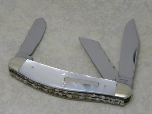 G. Ibberson Sheffield England Stan Shaw 1973 Pearl 3 Blade Sowbelly Knife