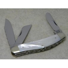 G. Ibberson Sheffield England Stan Shaw 1973 Pearl 3 Blade Sowbelly Knife G. Ibberson Sheffield England Stan Shaw 1973 Pearl 3 Blade Sowbelly Knife