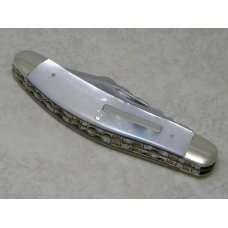 G. Ibberson Sheffield England Stan Shaw 1973 Pearl 3 Blade Sowbelly Knife G. Ibberson Sheffield England Stan Shaw 1973 Pearl 3 Blade Sowbelly Knife