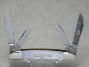 Bulldog Brand Solingen Germany Genuine Pearl 4 Blade Congress Knife