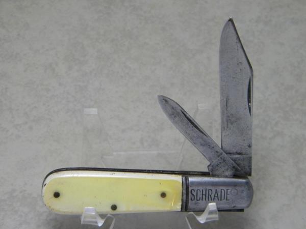 Vintage Schrade Cut. Co. Walden NY Cracked Ice Barlow Knife c.1904-1946 Vintage Schrade Cut. Co. Walden NY Cracked Ice Barlow Knife c.1904-1946