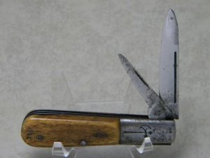 Vintage Battle Axe Cutlery Co. Philadelphia Bone Barlow Knife c.1897-1937