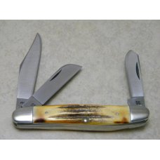 Case XX Stainless USA 2 Dot (1978) Stag 5347 HP SSP Red Etch Stockman Knife Case XX Stainless USA 2 Dot (1978) Stag 5347 HP SSP Red Etch Stockman Knife