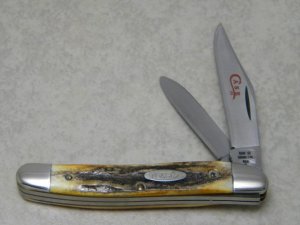 Case XX Stainless USA 2 Dot (1978) Stag 52087 SSP Red Etch Jack Knife