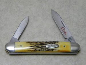 Case XX Stainless USA 2 Dot (1978) Stag 5279 SSP Red Etch Pen Knife