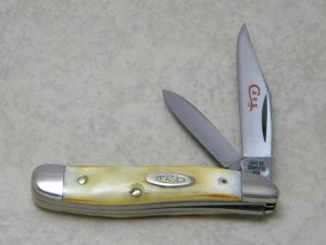 Case XX Stainless USA 2 Dot (1978) Stag 5220 SSP Red Etch Peanut Knife
