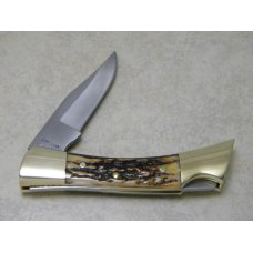 Case XX SS USA 9 Dot (1981) Stag 5197 LSSP Shark Tooth Lockback Knife Case XX SS USA 9 Dot (1981) Stag 5197 LSSP Shark Tooth Lockback Knife