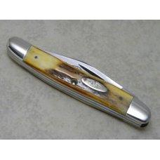Case XX Stainless USA 3 Dot (1977) Stag 52087 SSP Blue Scroll Jack Knife Case XX Stainless USA 3 Dot (1977) Stag 52087 SSP Blue Scroll Jack Knife