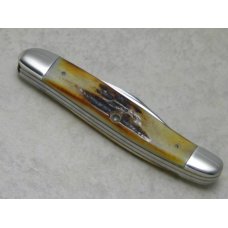 Case XX Stainless USA 3 Dot (1977) Stag 52087 SSP Blue Scroll Jack Knife Case XX Stainless USA 3 Dot (1977) Stag 52087 SSP Blue Scroll Jack Knife