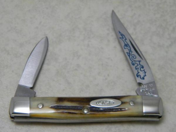 Case XX Stainless USA 3 Dot (1977) Stag 52033 SSP Blue Case XX Stainless USA 3 Dot (1977) Stag 52033 SSP Blue