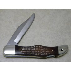 Case XX Stainless USA 3 Dot (1977) Wood 6165-L SAB SSP Folding Hunter Lockback Knife